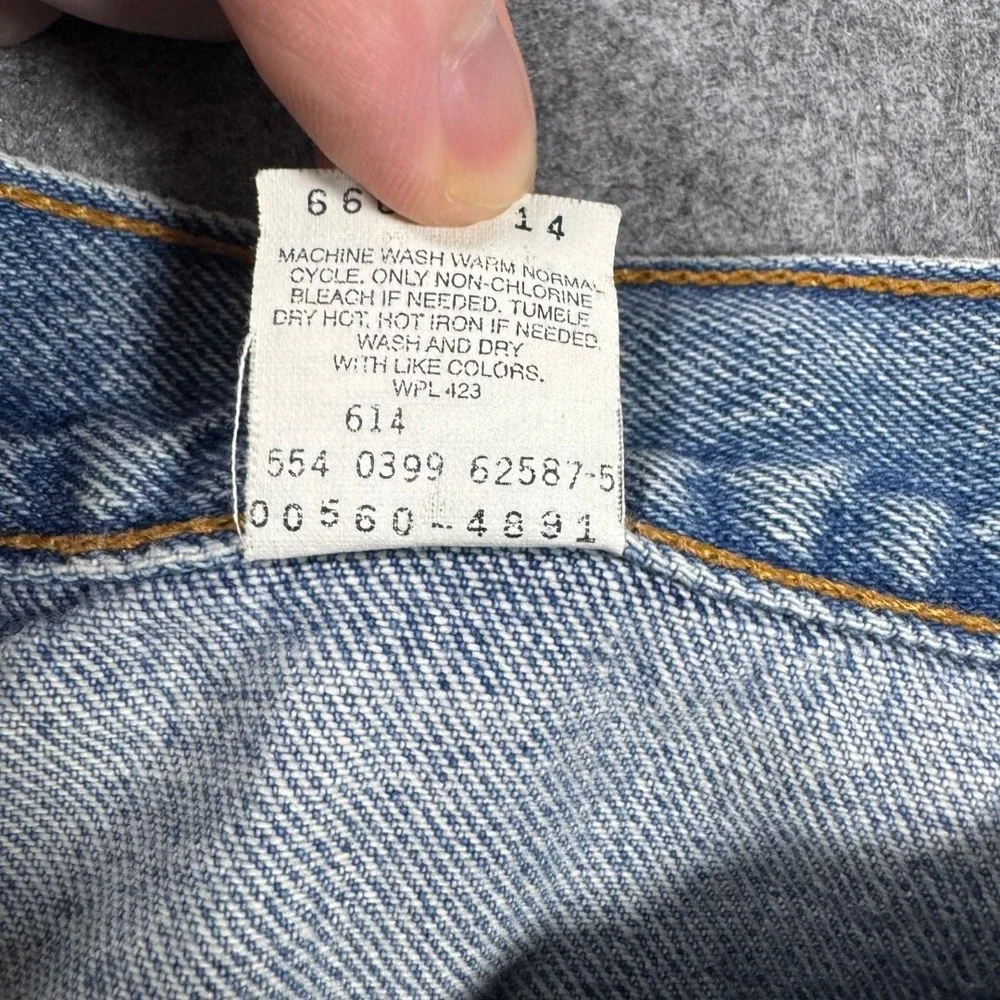Vintage Levis 560‎ Mens 36x30 Loose Fit Tapered Leg Blue Jeans Made in USA 90s
